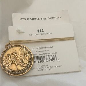 Gold Archangel Gabriel Pendant Necklace